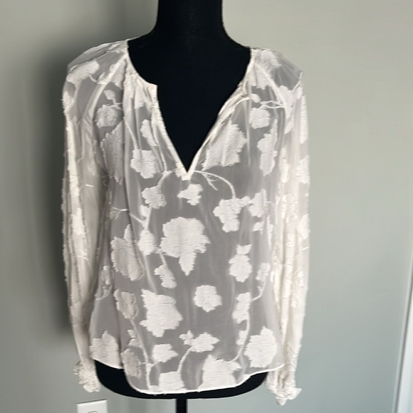 Sheer white blouse - Picture 3 of 4